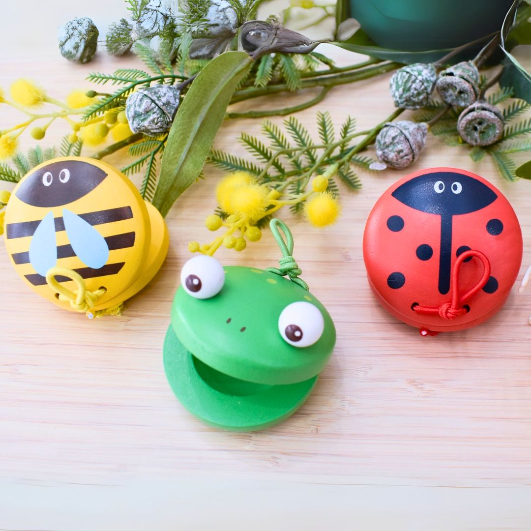 Wooden Animal Castanets - (Sets of 2)