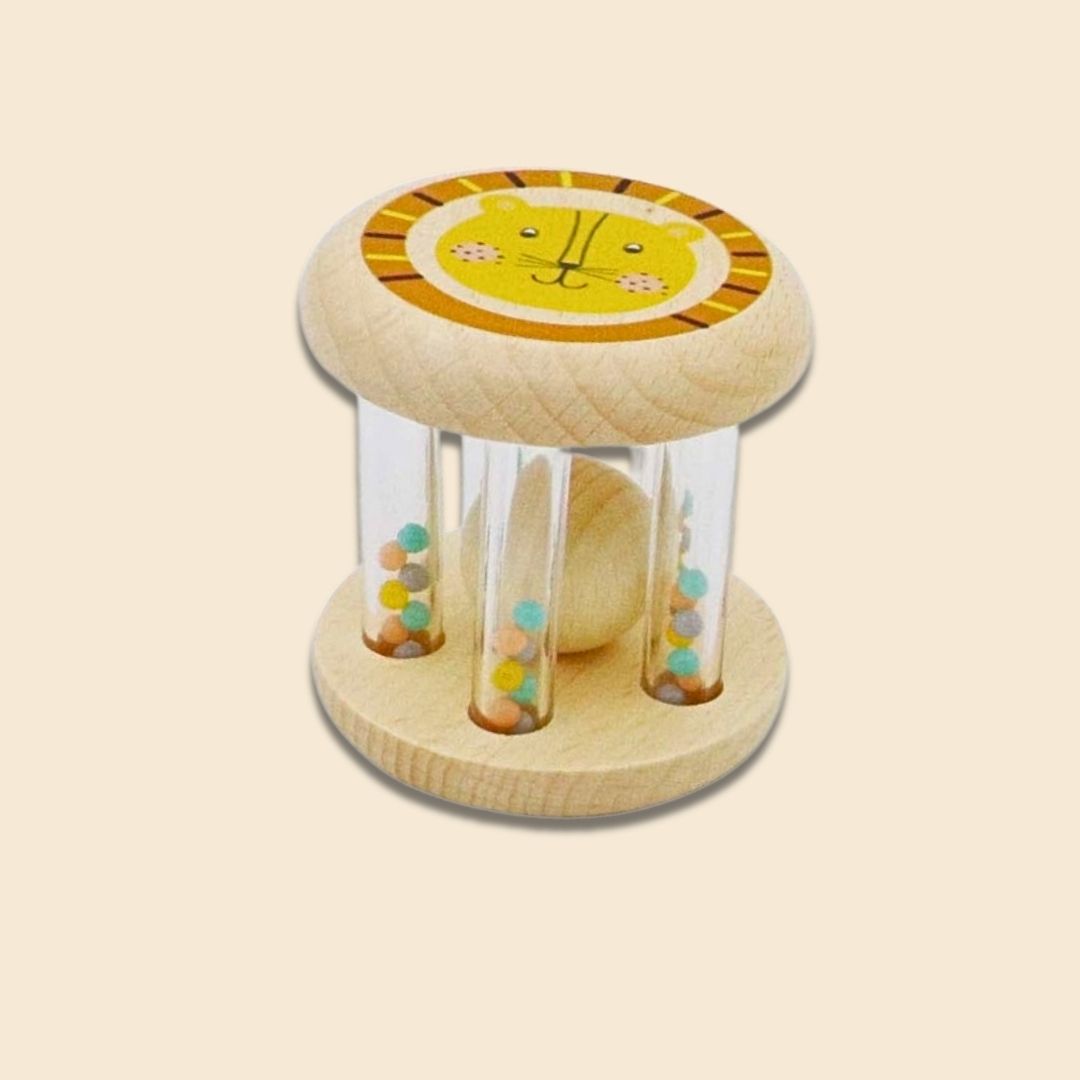 Wooden Rolling Rattle