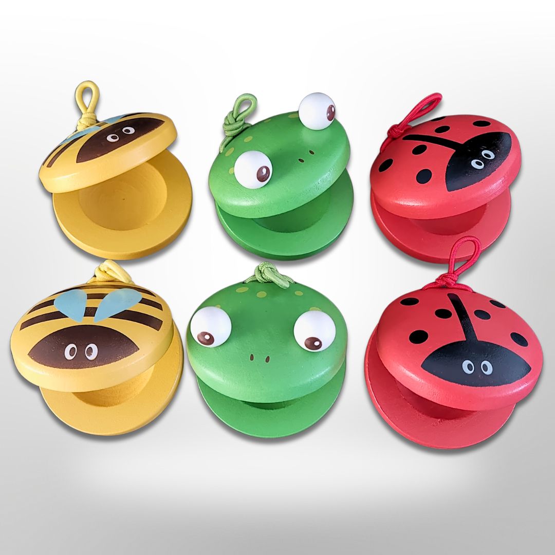 Wooden Animal Castanets - (Sets of 2)