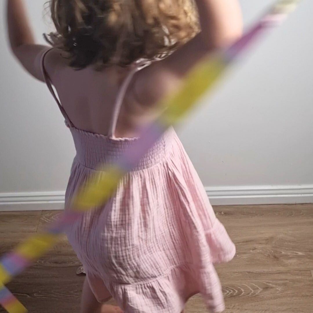 Unicorn Rainbow Dance Ribbon Stick