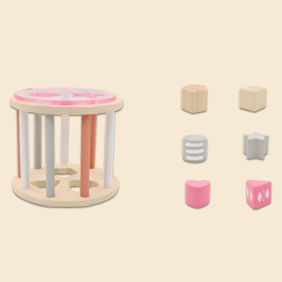 Wooden Rolling Shape Sorter