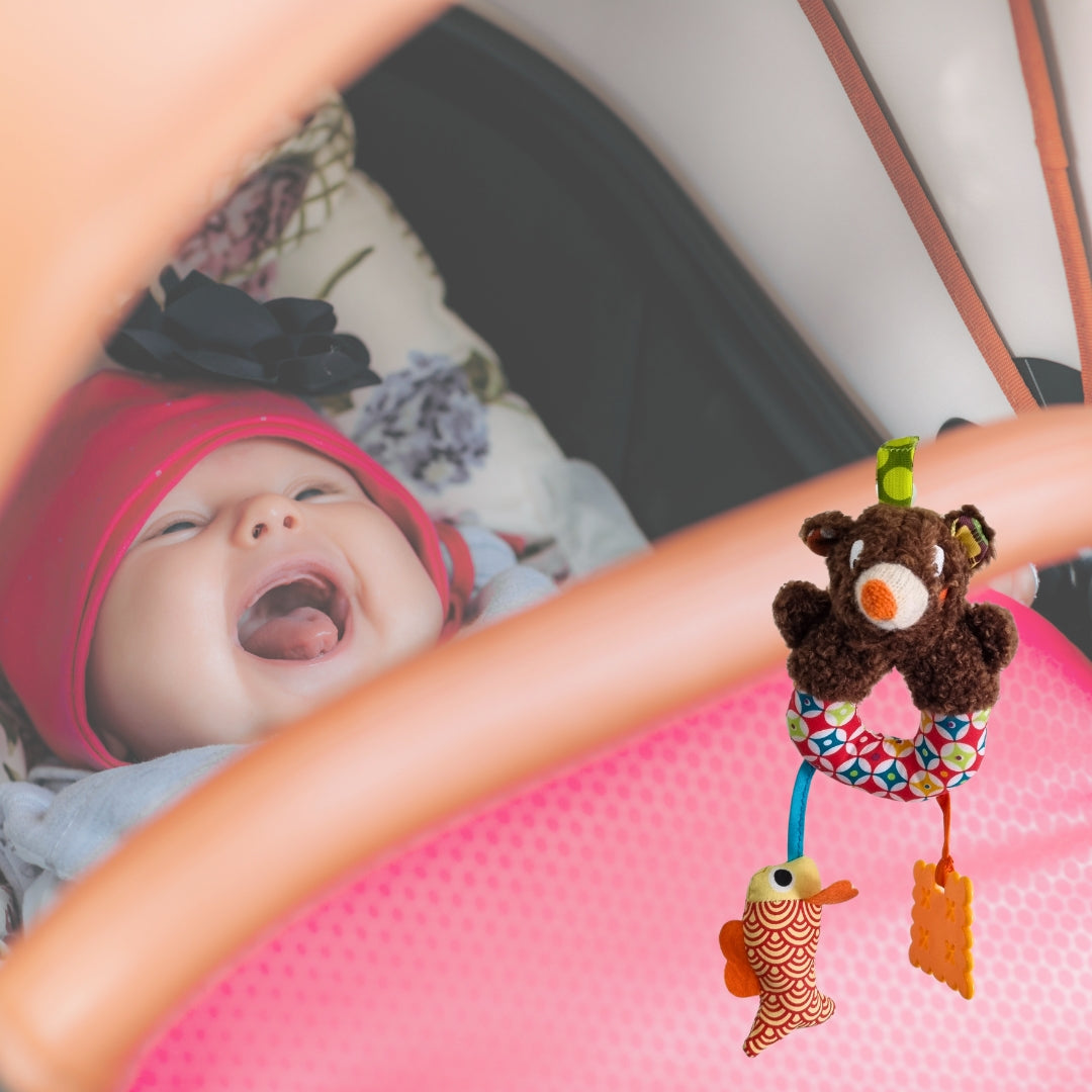 Soft Pram Rattle & Teether