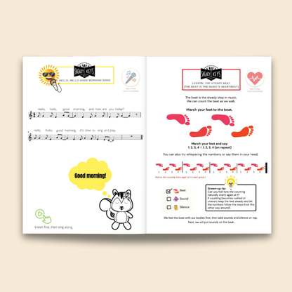 Sneaky Keys Preschool Music – Book 1 Rhythm & Beat