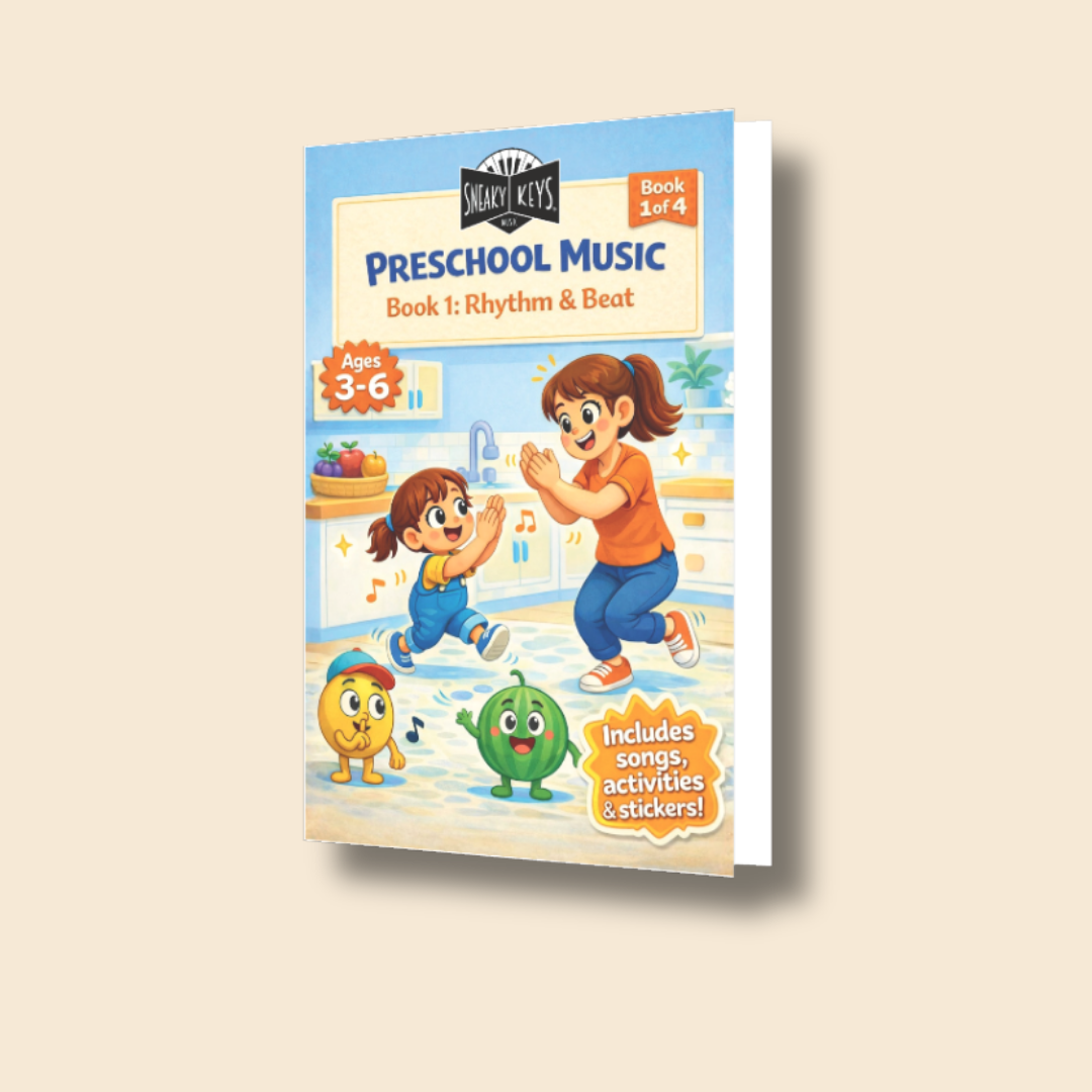 Sneaky Keys Preschool Music – Book 1 Rhythm & Beat