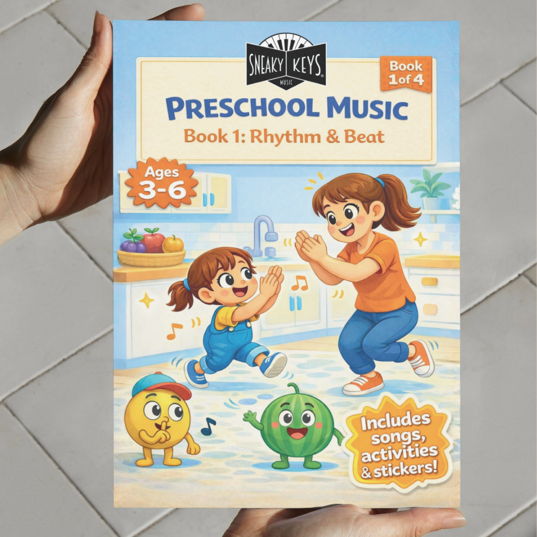 Sneaky Keys Preschool Music – Book 1 Rhythm & Beat