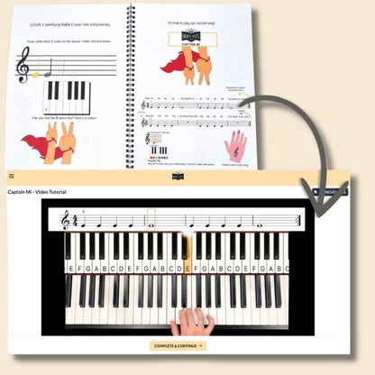 Beginner Piano Online Course (Ages 4–7) - Sneaky Music