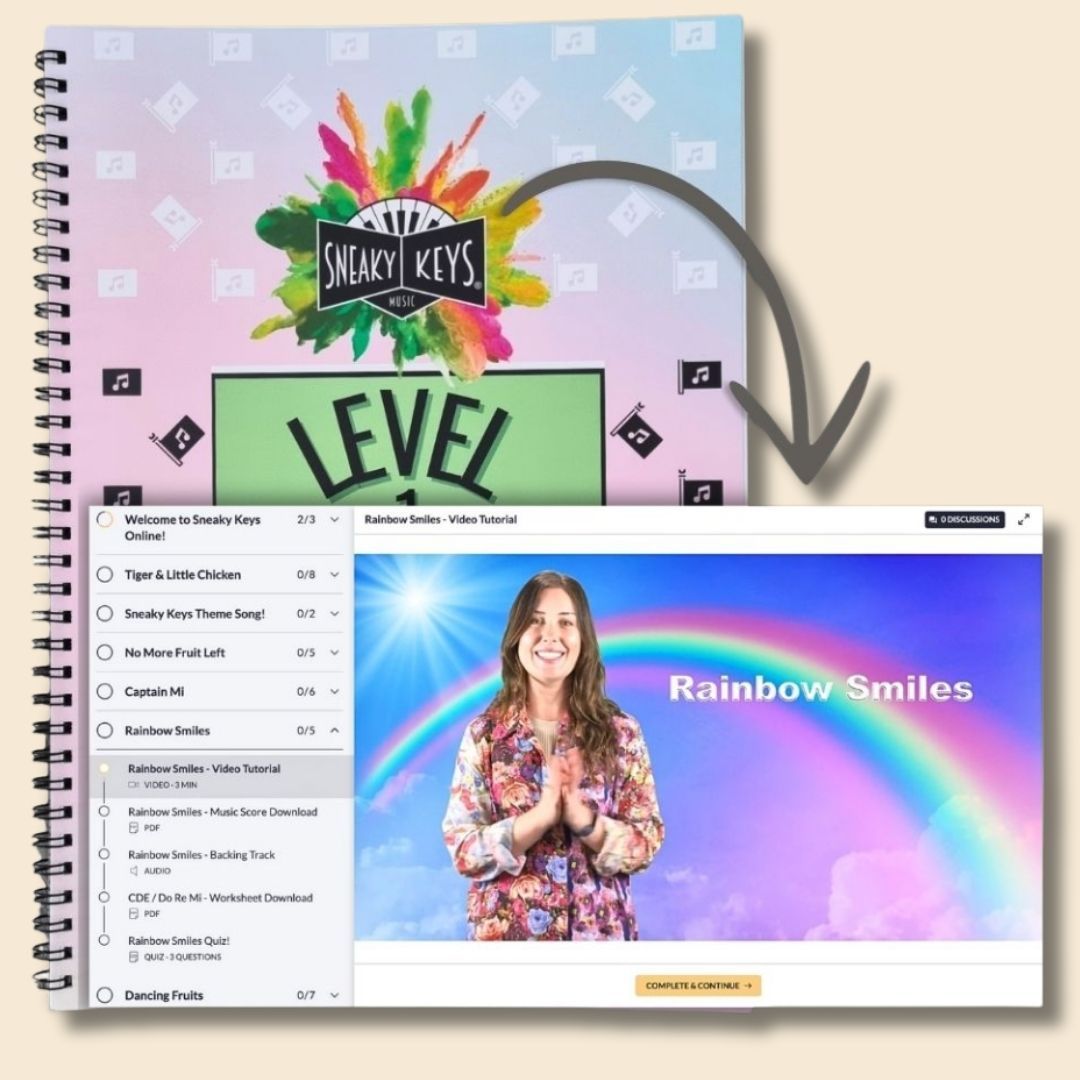 Sneaky Keys Beginner Piano Online Course (Ages 4–7)