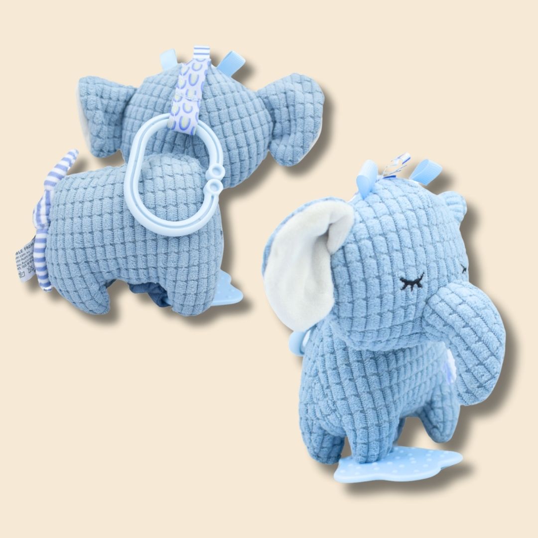 Snuggle Buddy Pram Attachment (Squeak, Jiggle & Teether)