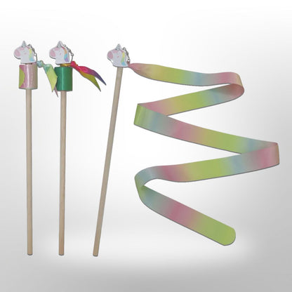 Unicorn Rainbow Dance Ribbon Stick