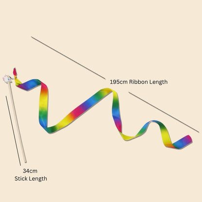 Unicorn Rainbow Dance Ribbon Stick