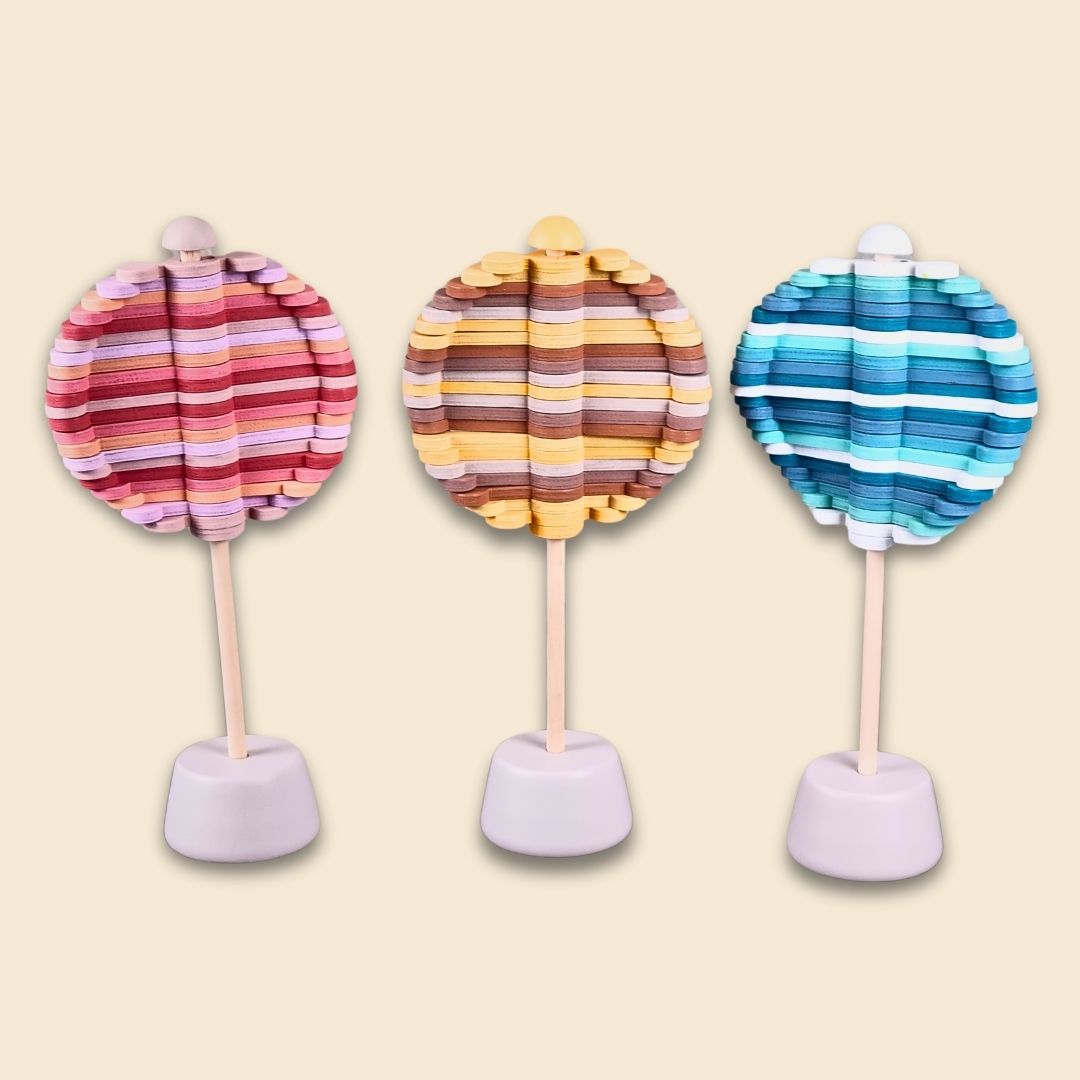 Wooden Spinning Lollipop - Sneaky Music