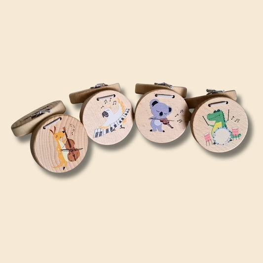 Wooden Aussie Animal Castanets - Set of 4