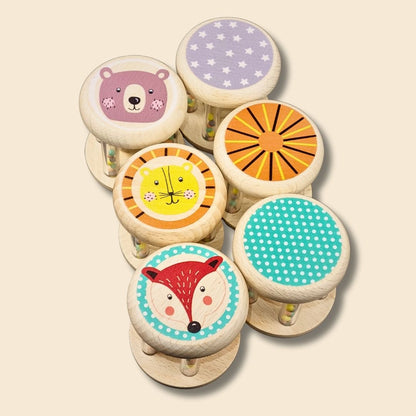 Wooden Rolling Rattle