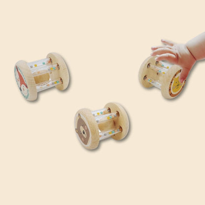 Wooden Rolling Rattle