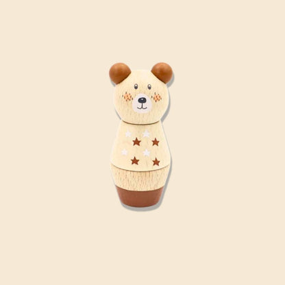 Wooden Screw & Match Mini Animal Toy