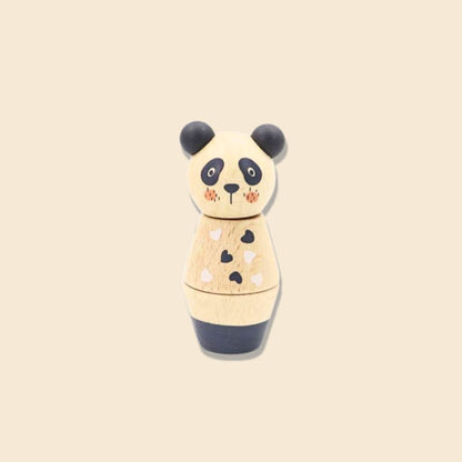 Wooden Screw & Match Mini Animal Toy