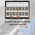 Sneaky Keys learning piano online sample video
