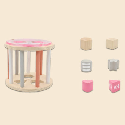 Wooden Rolling Shape Sorter